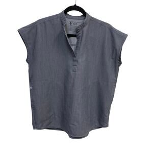 Fig Scrubs Technical Collection Athletic Grey XS Short SleeveTop